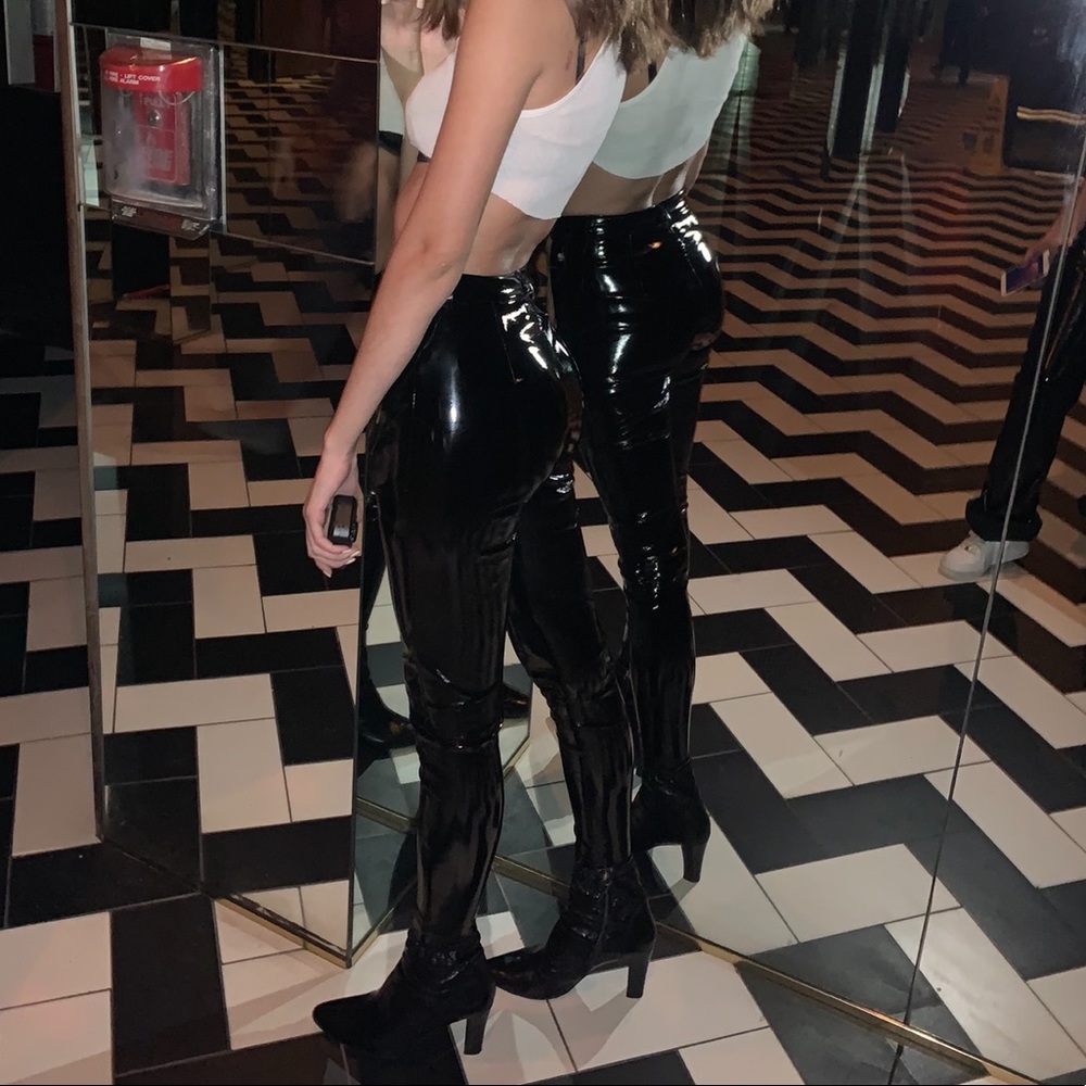 Latex skinny pants